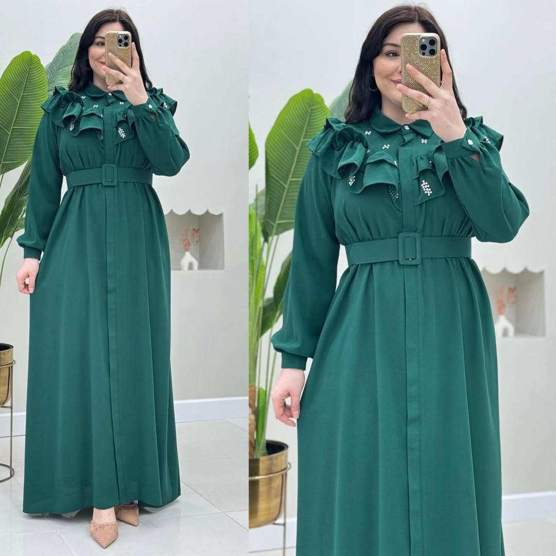 HIJAB Dress ceinturée